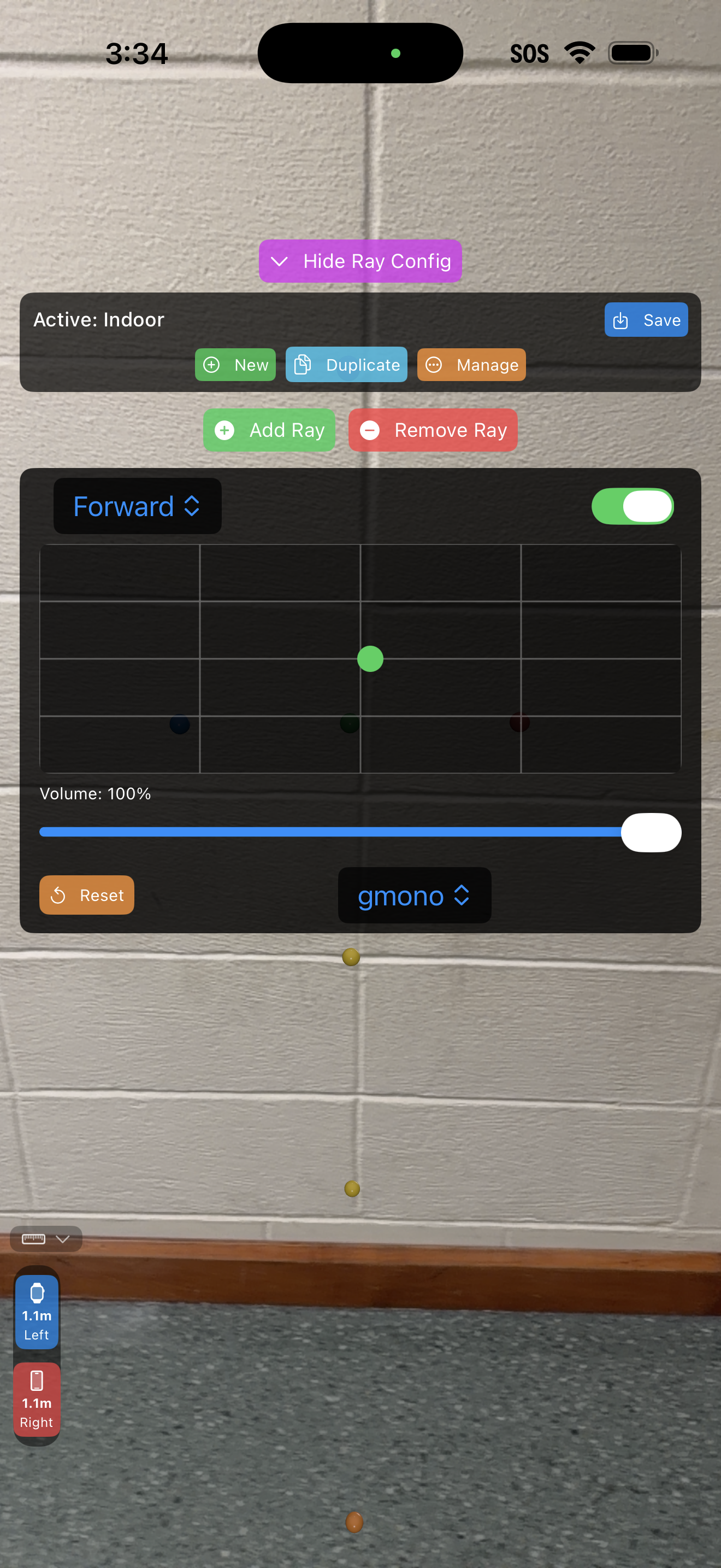 SensoryScape ray customization